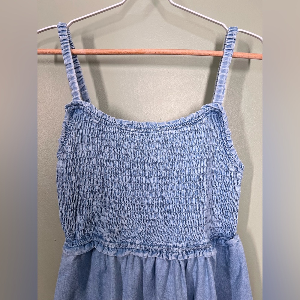 NWT American Eagle Outfitters Smocked Mini Dress- Sz: L - Picture 3 of 13